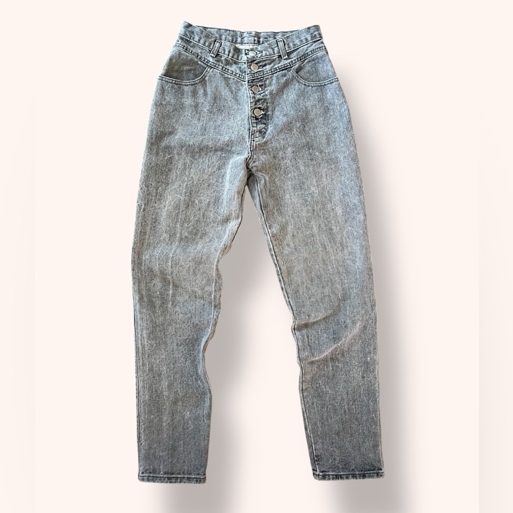 Vintage Whipp Denim, Button Fly Jean, Gray Wash - Picture 4 of 10